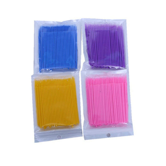 Eyelash removal cotton stick brush