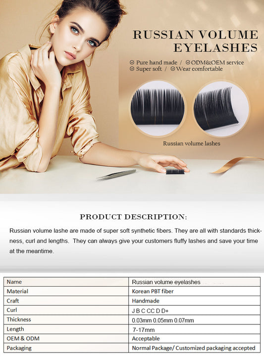 SIMEI Natural Synthetic Mink Individual Eyelash Extension---Cilio 0.05-0.25mm B/C/D Curl 8-17mm